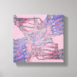 Abstract Current Rhapsody Canvas Afdruk