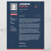 Abstract CV, CV + Letter (Achterkant)