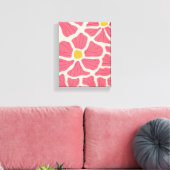 Abstract Daisy Field (of soortgelijke bloem) Canvas Afdruk (Insitu (Woonkamer))