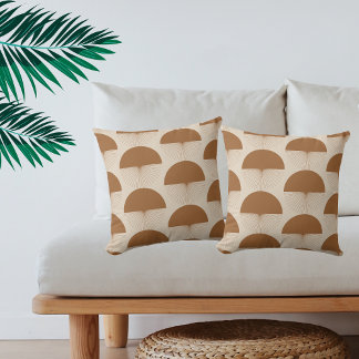 Abstract Dandelion Kissen Terracotta Boho  Kussen