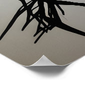 Abstract dansilhouet poster (Hoek)