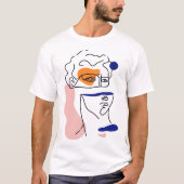 Abstract David Head T-shirt (Voorkant)