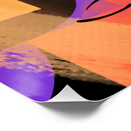 Abstract de Heer maakte een vrouw Christelijk gelo Perfect Poster (Hoek)