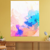 Abstract deegbeeld moderne kleuren canvas afdruk (Insitu (Woonkamer))