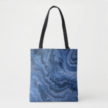 Abstract Deep Blue Marmer