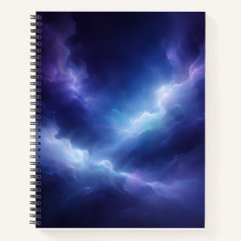 Abstract Deep Space Spiral Notebook Notitieboek