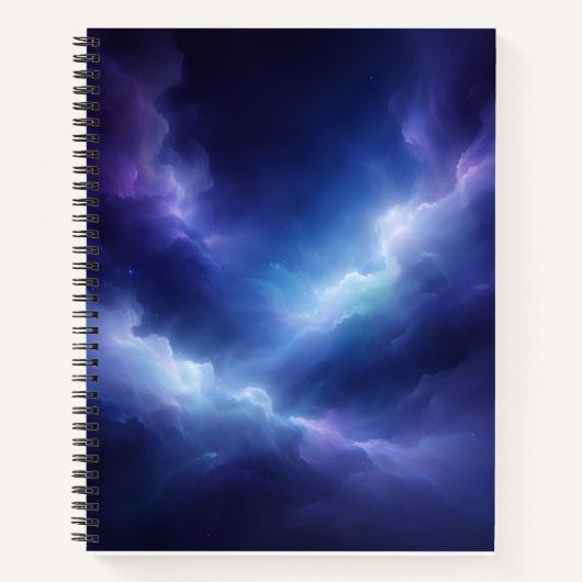Abstract Deep Space Spiral Notebook Notitieboek (Voorkant)