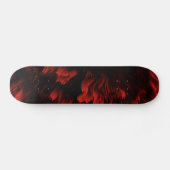 Abstract deksel van rood en zwart skateboard (Horizontaal)