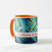 abstract design funny mug for girlfriend mok (Voorkant links)