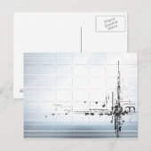 Abstract design op net briefkaart (Voorkant / Achterkant)