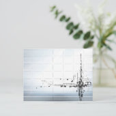 Abstract design op net briefkaart (Staand voorkant)