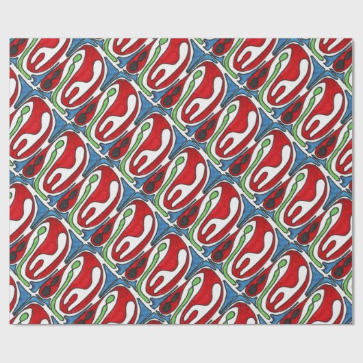 Abstract design-opvulpapier "Inside out" Cadeaupapier (Vlak)