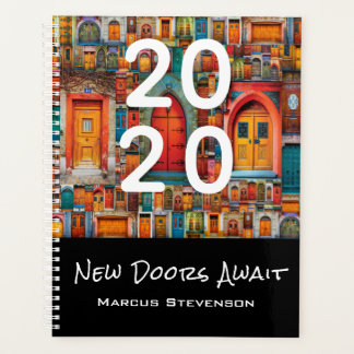 Abstract deurpatroon Nieuwe deuren wachten Planner