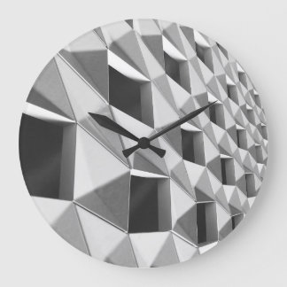 Abstract diagonaal patroonontwerp grote klok