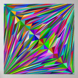Abstract diamant poster