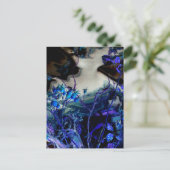 abstract digitaal gewijzigde 'In A Dream'-Rozen Briefkaart (Staand voorkant)