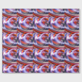 Abstract digitaal schilderen cadeaupapier (Vlak)