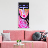 Abstract digitaal schilderen zonder titel van een canvas afdruk (Insitu (Woonkamer))