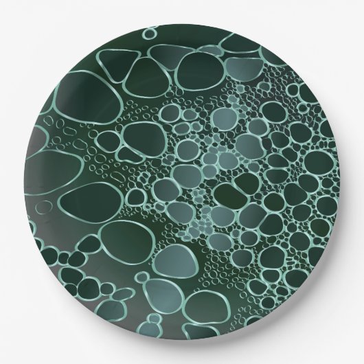 Abstract digitaal werk 9 papieren bordje (Voorkant)