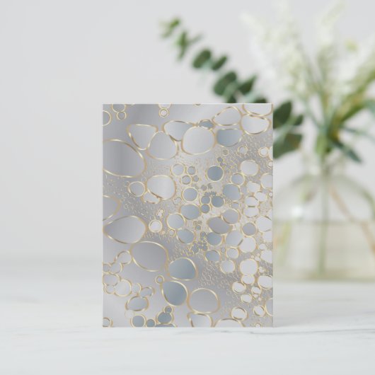 Abstract digitaal werk briefkaart (Staand voorkant)