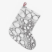 Abstract digitaal werk grote kerstsok (Voorkant (Hangend))