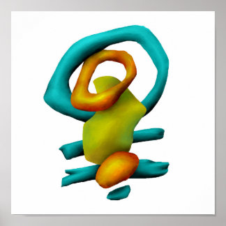 Abstract ding poster