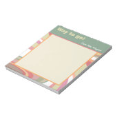 Abstract Docent  Streep Modern Way to Go Notitieblok (Gedraaid)