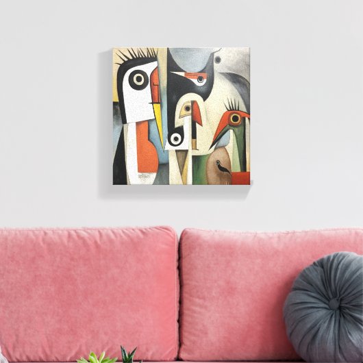 Abstract doek canvas afdruk (Insitu (Woonkamer))