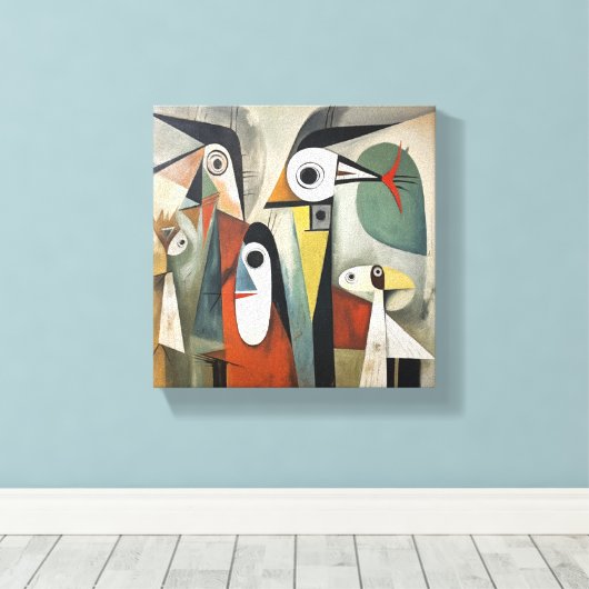 Abstract doek canvas afdruk (Insitu (Houten vloer))