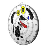 Abstract dog dartboard dartbord (Voorkant Rechts)