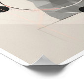 Abstract Dog Minimalistisch Poster (Hoek)