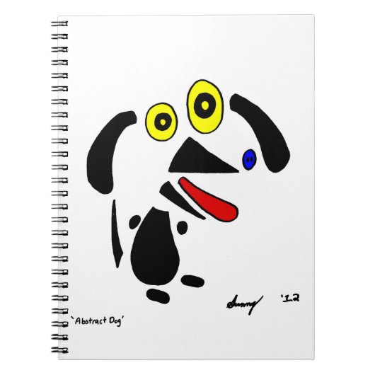 Abstract Dog Notitieboek (Voorkant)