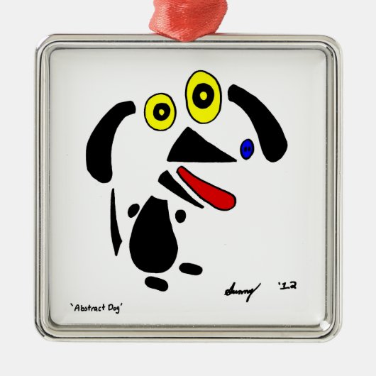 Abstract Dog Ornament (Voorkant)