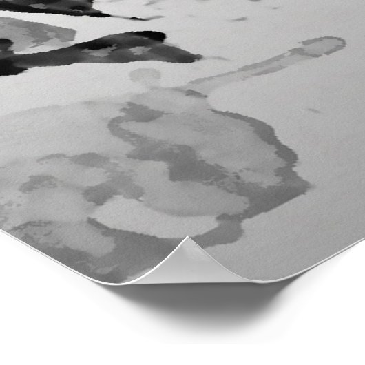 Abstract donkerblauw en grijze póster poster (Hoek)