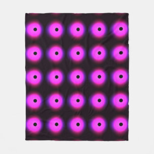 Abstract donkerroze: gloeiend naadloos fleece deken