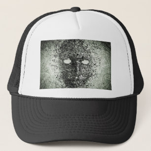 Abstract draadmasker trucker pet