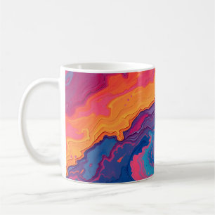 Abstract Draaiend Koffiemok