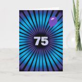 Abstract Draaikolk Voor 75e Verjaardag Kaart (Voorkant)