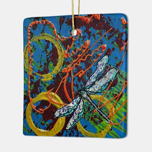 Abstract Dragonfly Ornament (Links)