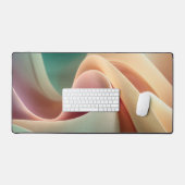Abstract Drapery with Pastel Gradient Flow (Clavier et souris)