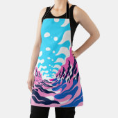 Abstract Dream Wave – Vibrant Surreal Flow Schort (Insitu)