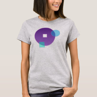 Abstract Drie op grijze T-shirt