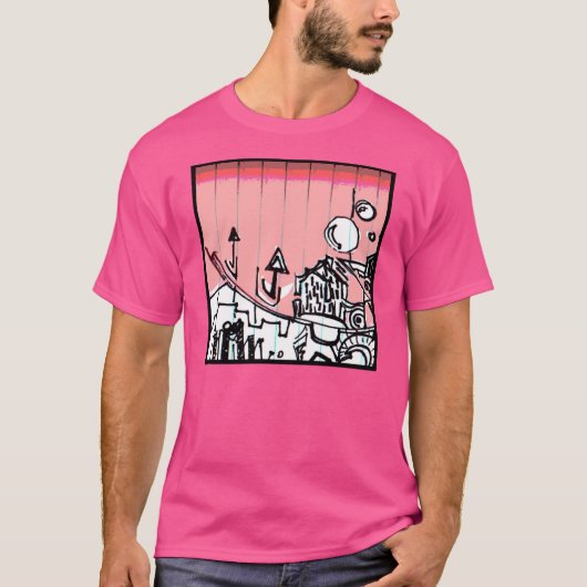 Abstract drie t-shirt (Voorkant)