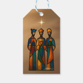 Abstract Drie Wijzen Cadeaulabel