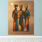Abstract Drie Wijzen Canvas Afdruk (Insitu (Houten vloer))