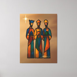 Abstract Drie Wijzen Canvas Afdruk