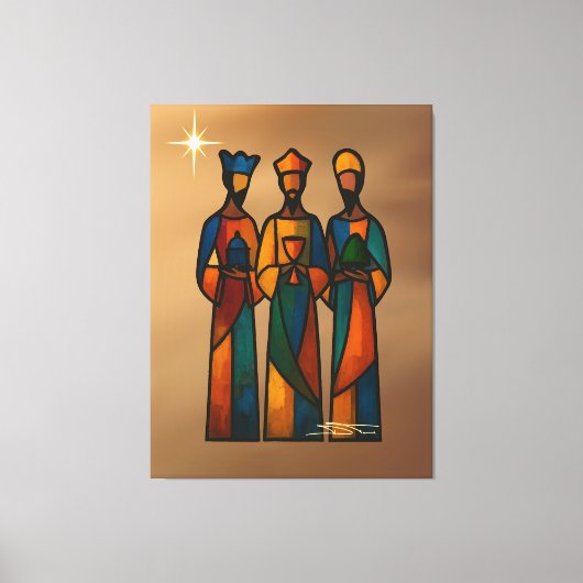 Abstract Drie Wijzen Canvas Afdruk (Voorkant)
