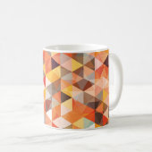 Abstract driehoek geometrisch naadloos patroon koffiemok (Voorkant rechts)