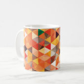 Abstract driehoek geometrisch naadloos patroon koffiemok (Voorkant links)
