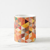 Abstract driehoek geometrisch naadloos patroon koffiemok (Center)